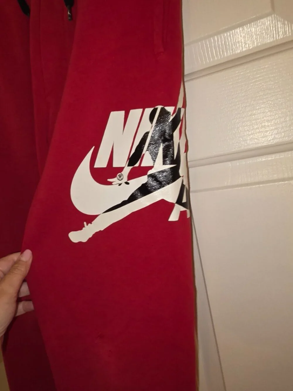 Nike Air Red Sweats, Size Youth Large